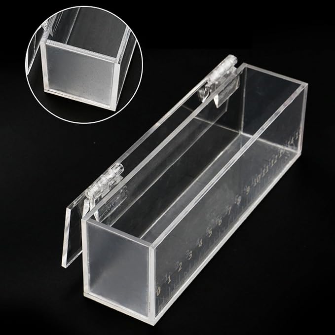 Acrylic Fish Viewing Box Multifunctional Fish Breeding Case for Aquarium and Hatchery with Clear Scale for Observation