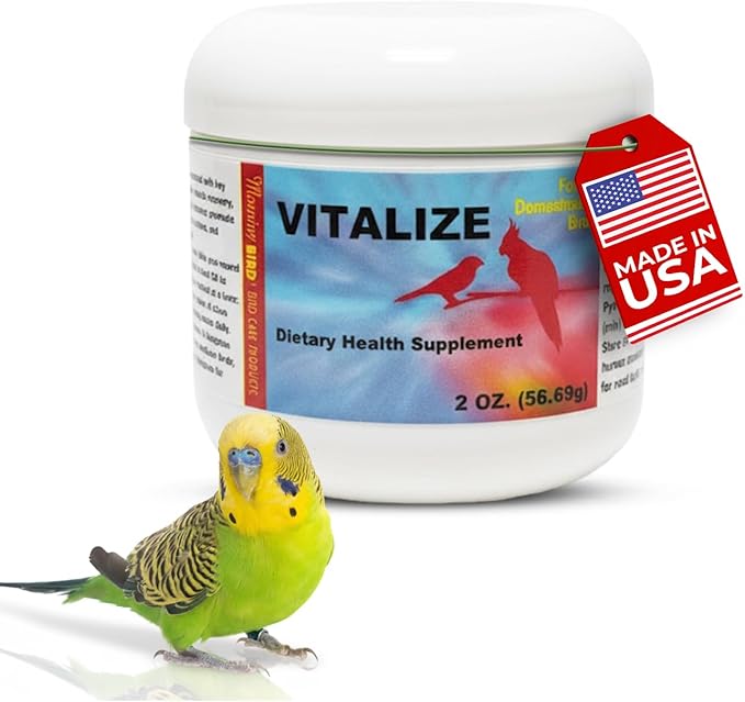 Morning Bird Vitalize for Birds 2 oz – Stress & Dehydration Support – Promotes Hydration, Energy, Balance & Muscle Recovery – Water-Soluble Supplement for All Bird Species