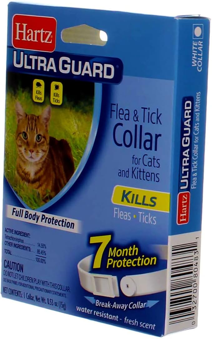 Hartz UltraGuard Flea & Tick Cat and Kitten Collar, White 1 ea
