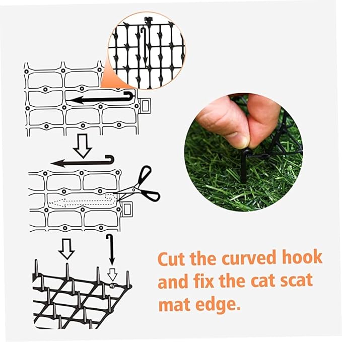 2m x 28cm Cat Scat Mat with Spikes Cat Dog Animal Spikes Repellent Deterrent Mat Anti Indoor Outdoor for Garden Fence