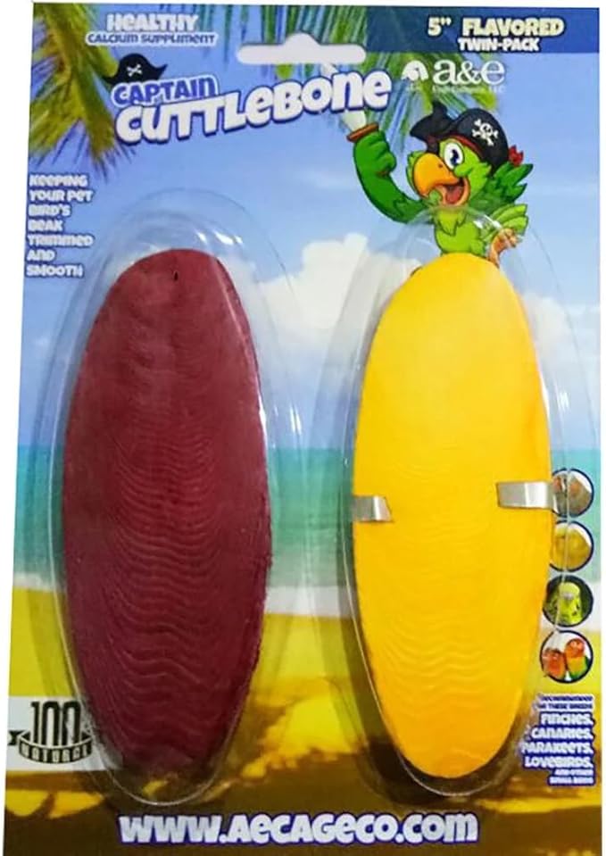 A&E Cage Company Natural Flavoring 5in Cuttlebone Single