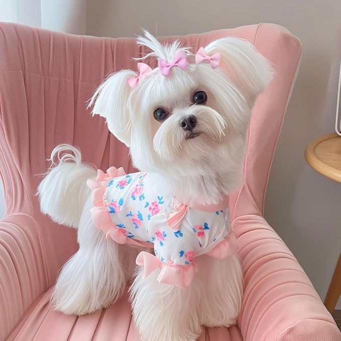 100Pcs(60 Colors) Pure Color Dog Bows with Rubber Bands Small Handmade Topknot Hair Bows for Doggie Puppy Cat Bunny Yorkie Pet Hair Grooming Accessories