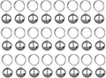 SKYPIA 3 Pack Pet Bells for Dog Cat Collar Charm Pet Pendant Accessories Stainless Steel Anti-Lost Training Bells for Collars Pet Pendant Accessories 1/2-Inch Silver