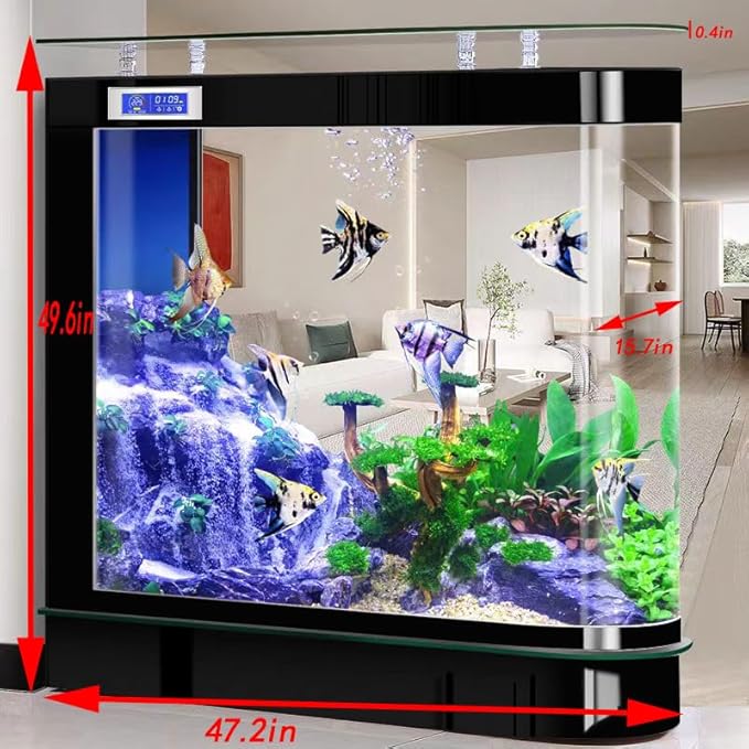 with Air Pump and Aquarium Deluxe Kit Large Ornamental Fish Tank Aquarium