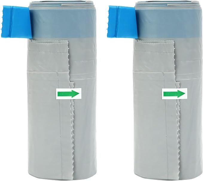 Neakasa Replaced Waste Bags-2 Rolls, Cat Litter Waste Receptacles Bags for M1 Open-Top Self-Cleaning Cat Litter Box (Pack of 2)