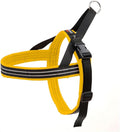 ComfortFlex Sport Dog Harness – No-Choke, Fully Padded, Non-Chafing Harness with Control Handle – Reflective, Lightweight, Adjustable for Active Dogs - Small, Saffron Yellow