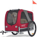 DOGGYHUT® Premium Large Pet Bike Trailer for Medium or Large Dog, Up to 78 lbs,Dog Bicycle Carrier,Low Center of Gravity,Easy Folding Frame