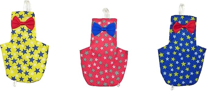 Star Diapers for Parrots Fashionable Avian Accessories Parrot Clothes for Birds 3 PCS