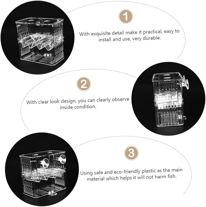 FRCOLOR 1pc Fish Fry Isolation Box Fish Breeding Tank Cups Convenient Mesh Design for Aquarium Use