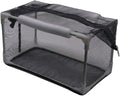 Aquarium Breeder Net Isolation Box Nylon Mesh with Hollow Foam Floatation Rods Versatile with Zipper for Fish Spawn Hatchery, 42x22x22cm