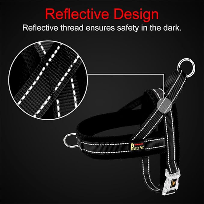 Plutus Pet No Pull Dog Harness with Breathable Mesh Padded, Adjustable Reflective Escape Proof Dog Harness, Quick Fit Dog Vest Harness for Small Medium Large Dogs(XXS, Gray)