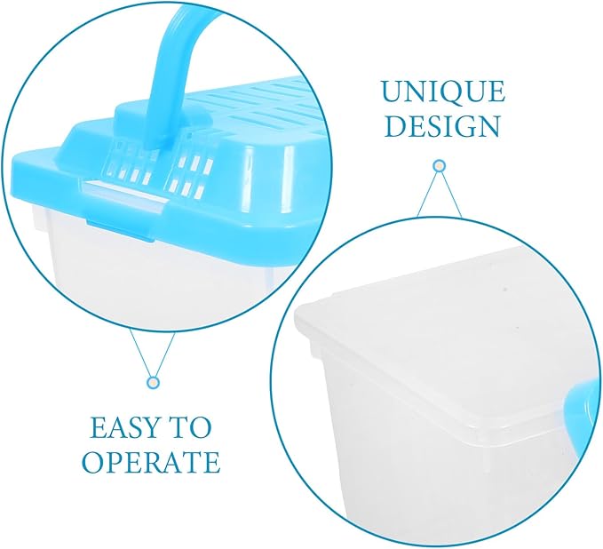 Plastic Turtle Fish Tank Pet Fish Tank Small Aquarium Plastic Goldfish Aquarium Habitat Acrylic Reptile cage reptisoil terrariums Handheld Feeding Box Household