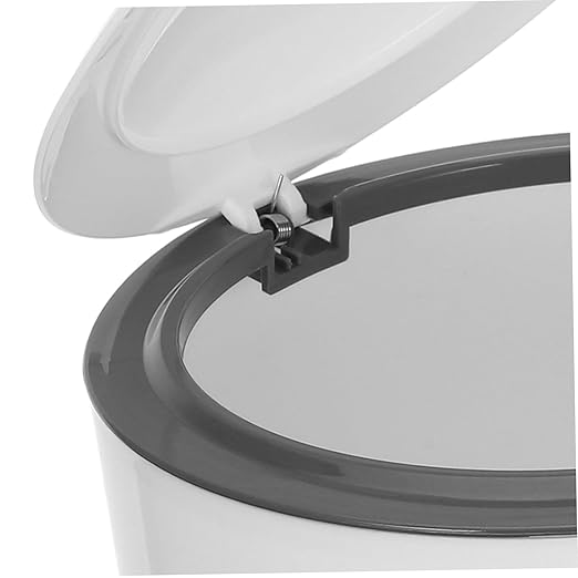 Sealed Cat Litter Trash Can One-Button Operation Cartoon Design Small Desk Waste Bin Plastic Pet Litter Storage