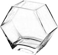 Fish Bowl Fish Tank Small Hexagonal Aquarium Tank Glass Transparent Desktop Small Fish Tank Tropical Fish Tank Ecological Tank Aquariums
