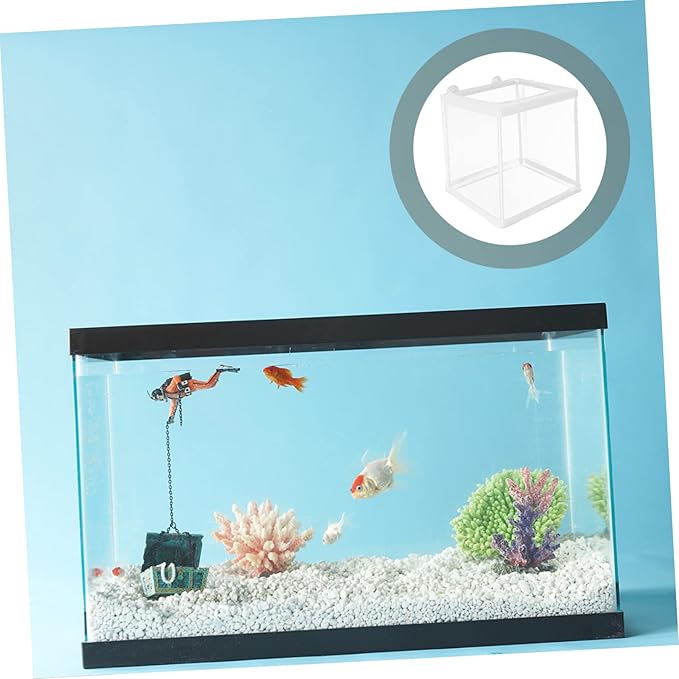 Incubation Box for Betta Guppy Mesh Breathing Fish Breeding Tank Aquarium Box Practical Incubator