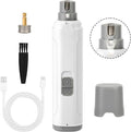 Pet Nail Grinder with LED Light, 2 Speeds & Diamond Bit Grinder - Quiet Electric Dog Nail Trimmer for Small to Large Dogs, Cats, Puppies - USB Rechargeable File for Painless Paw Care at Home