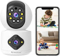 VSTARCAM 1080P Camera Dual-LensI, Pet Baby Monitor,360° Security Camera Indoor with Siren & Spotlight, Motion Detection, 2-Way Talk, Color Night Vision 005