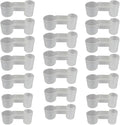 kathson 20 Pcs Bird Drinker Feeder Plastic Soda Pop Water Bottle Cup Ideal for Chicken Pigeons Birds Feeder Trough Animal Feeding Accessories