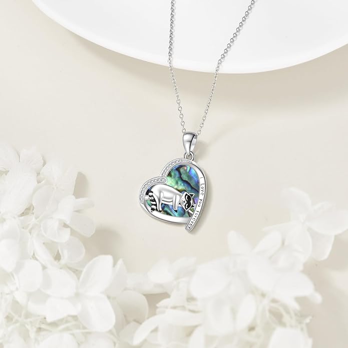 KZX Cat/Dog/Phoenix/Eagle/Whale/Shark/Puffin/Starfish/Chicken/Butterfly/Owl/Bee/Frog/Seahorse Necklace Sterling Silver Animal Pendant Jewelry Gift for Women
