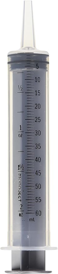 Lixit Hand Feeding Syringes for Puppies, Kittens, Rabbits and Other Baby Animals (60ML Pack of 1)