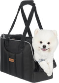 Dog Purse Carrier for Small Dogs Cats Rabbits Up to 13lbs, Lightweight Pet Sling Carriers with Crossbody Strap, Portable Puppy Soft Sided Tote Bag Carrier for Vet,Hiking,Travel Black