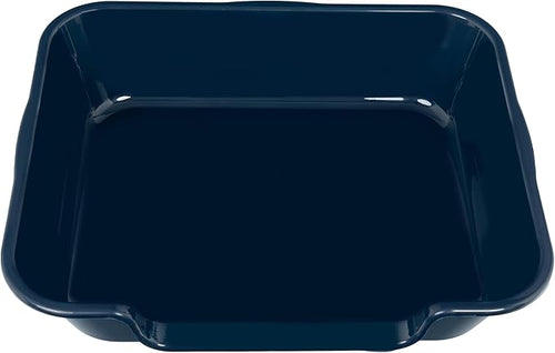 1 Pack Extra Large Dog Litter Box Pan Tray (ABS Material), Low Entry Jumbo Senior Litter Boxes for Multiple Kitten Big Cats, Pet Safe Indoor Dog Potty (Dark Blue, 24" L x 20" W)
