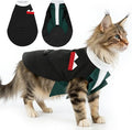 DENTRUN Cat Tuxedo Outfit Formal Suit with Shirt, Fancy Pet Tuxedo Vest for Hairless & Furry Cats, Kitten Wedding Attire Birthday Party Costume Clothes for Cats Only, XS-XXL
