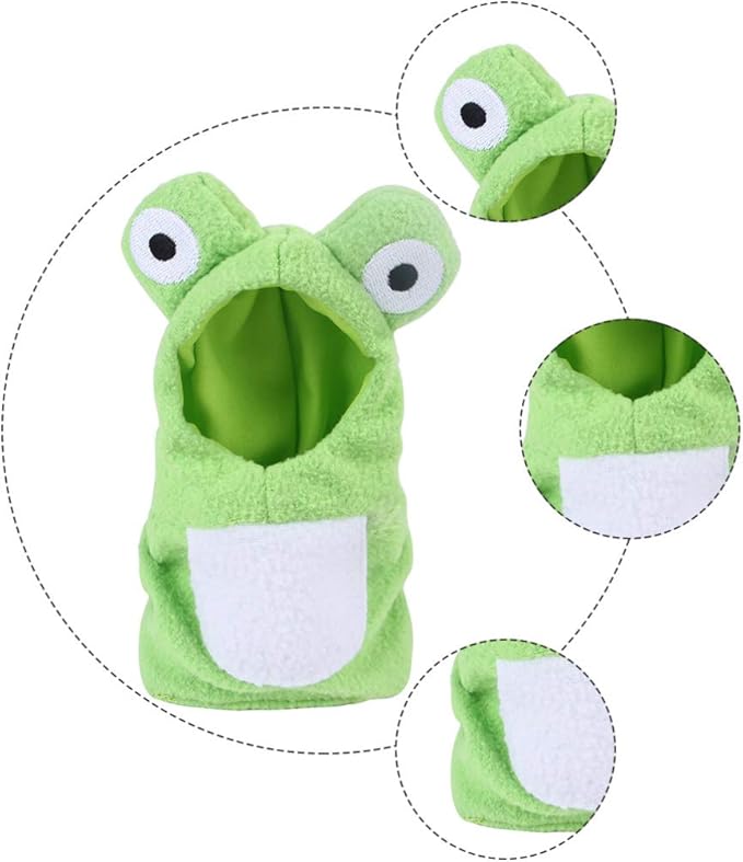 NUOBESTY Bird Diaper Flight Suit Parrot Frog Costume Pet Small Animals Clothes Parakeet Cockatiel for Festival Home Party Halloween S Green
