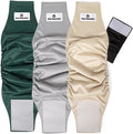 Pet Parents® Washable Belly Bands for Male Dogs (3pack) + Extendrs® of Durable Dog Diapers Male, Premium Male Dog Diapers & Dog Wraps (X-Small, Spruce)