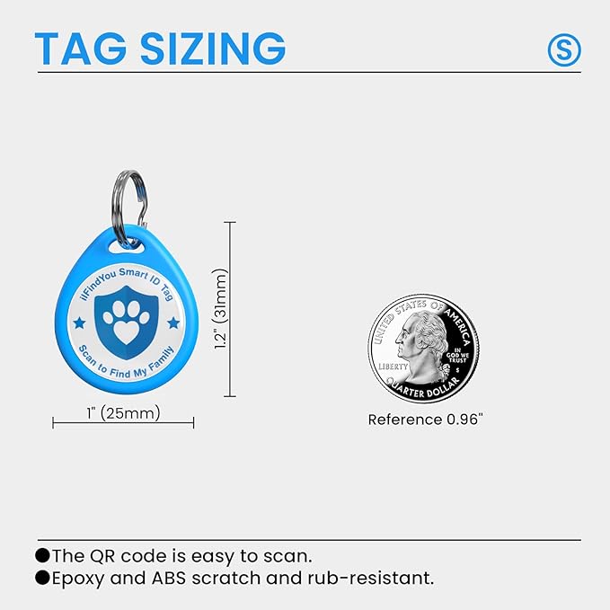3 Pack Cat Tags Personalized Small, QR Code Cat Name Tags for Kitten Collar, Scan Location Alerts, Blue,Orange,Green S