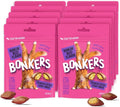 Bonkers Cat Bites, Crunchy & Soft Bangin' Beef Flavor Treats, Low Calorie, Training or Food Topper, 3 OZ Resealable Bag for All Breeds and Ages, Value Pack (10 Pack)