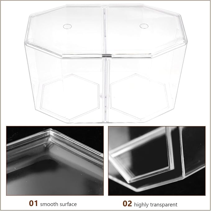 BESPORTBLE Breeding Tank Aquarium Box with Dual-Compartment High Transparency Plastic Fish Isolation Hatchery Box for Betta Guppy Shrimp Quarantine and Incubation