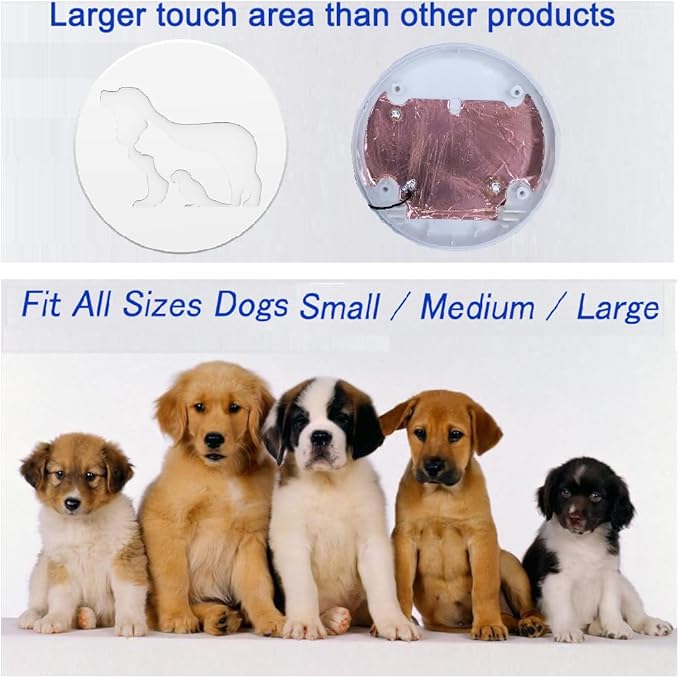 EverNary Dog Door Bell, Dog Bells to Go Outside,Dog Bells for Potty Training, Dog Doorbell with Large Touch Area Button,1000FT Range, 58 Chimes, 0-110db Volume,1 No WiFi Receiver & 2 Transmitters