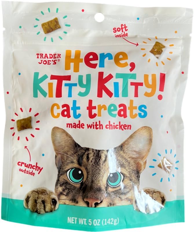 Trader Joe's Here Kitty Kitty Cat Treats Made with Chicken, 5 oz