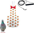 Bird Diapers, Bird Leash Harness and Diaper Set, Parrot Nappy, Diapers for Birds Cockatiel Parrot (XL-Watermelon)