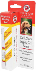 Styptic Kwik Stop Dog Cat Bird Ferret Helps Stop Bleeding Fast Powder Gel Pads or Swabs (3 Gel Swabs)