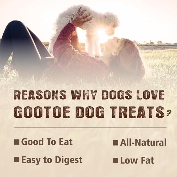Gootoe Turkey Tendons for Dogs –All-Natural, Hypoallergenic Dog Treats, Rawhide Alternative, Long Lasting Puppy Chews, Healthy Dog Treats for Medium Breeds, Sliced (M), 16 oz Pack (1 lb)