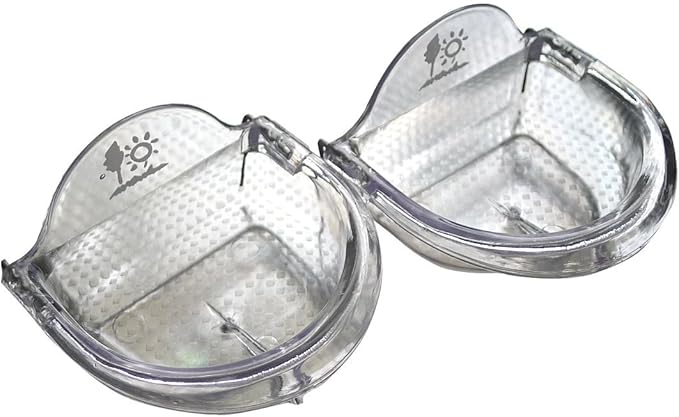 Bird Cage Seed Feeder Cup Shallow Style Set of 2 for Care, Treat (M)