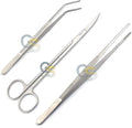 G.S Stainless Steel Aquarium Fish Tank Plant AQUASCAPE Scissors Tweezers Tool Set