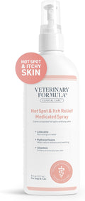 Veterinary Formula Clinical Care Hot Spot & Itch Relief Medicated Spray, 8oz – Easy to Use Spray for Dogs & Cats – Helps Alleviate Sensitive Skin, Scratching, and Licking of Coat (1 Pack)