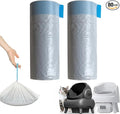 Litter Bags Compatible with pet pivot litter box and NeakasaM1 Open-Top Self-Cleaning Cat Litter Box, 2 Rolls Cat Litter Waste Receptacles Bags (40 Count)