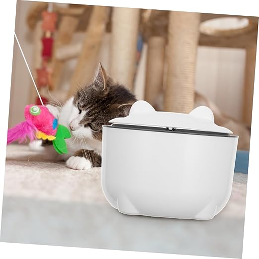 1set Odor-Sealing Cat Litter Trash Can with One-Button Disposal Decorative Enclosed Waste Bin Large Capacity with Litter Bags for Easy - Spaces