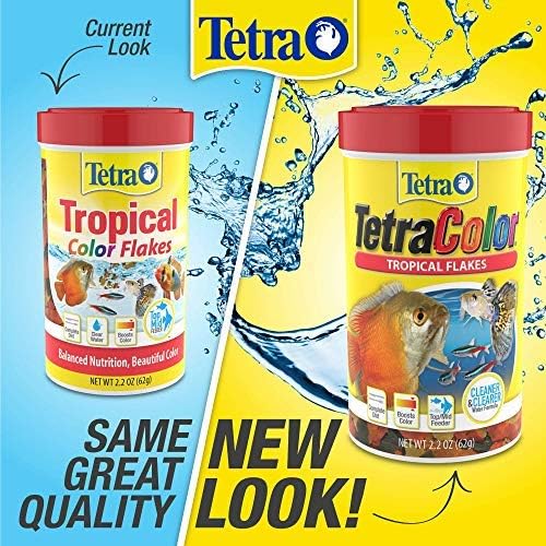 Tetra ColorPlus Fish Food Flakes,Tropical Flakes with Natural Color Enhancers,7.06 Ounce,(Pack of 2)
