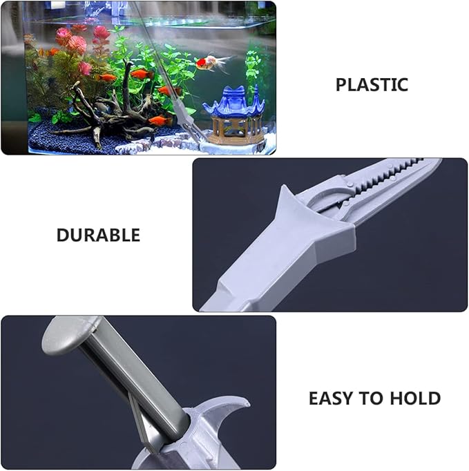 Mipcase 3sets Fish Tank Grass Tool Aquatic Plant Clip Durable Tweezer for Aquarium Cleaning Plant Maintenance 2pcs*3