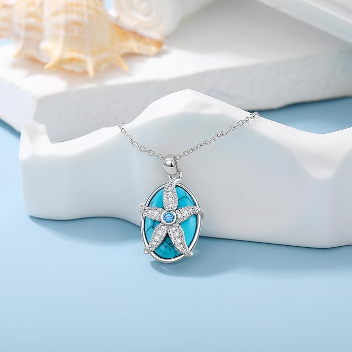 KZX Cat/Dog/Phoenix/Eagle/Whale/Shark/Puffin/Starfish/Chicken/Butterfly/Owl/Bee/Frog/Seahorse Necklace Sterling Silver Animal Pendant Jewelry Gift for Women