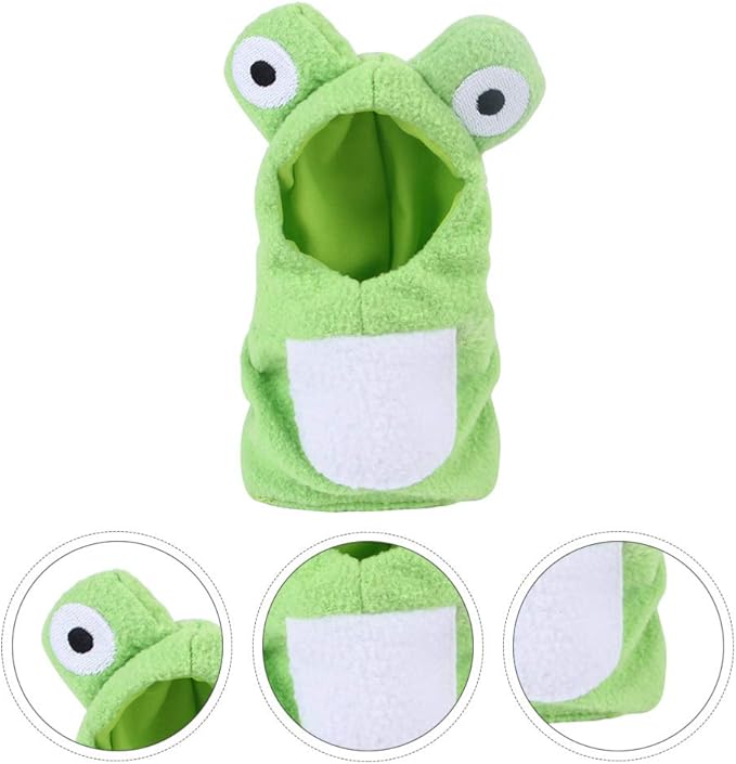 NUOBESTY Bird Diaper Flight Suit Parrot Frog Costume Pet Small Animals Clothes Parakeet Cockatiel for Festival Home Party Halloween S Green
