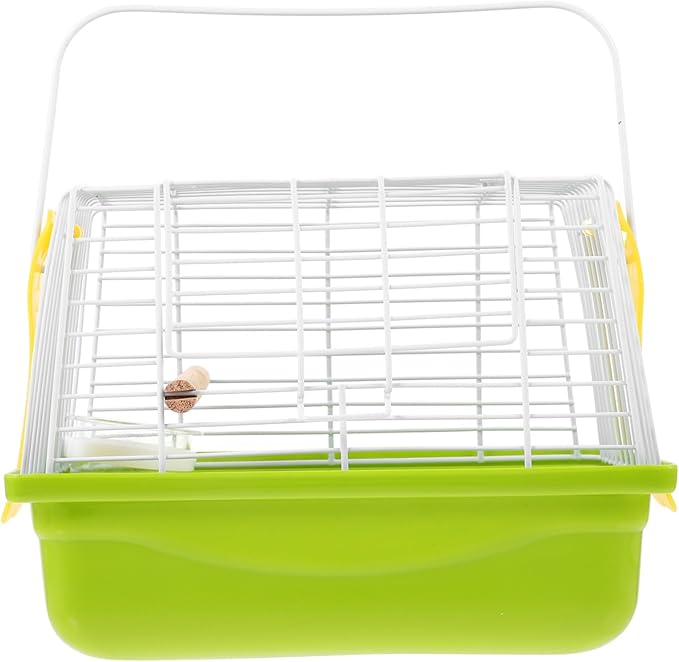 Portable Metal Parrot Carrying Cage Lightweight Bird Carrier Travel Handheld Conure Bird Cage for Hiking Camping Trips Sightseeing