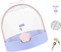 Breathable Outdoor Bird Carrier with Detachable Floor Grids Spacious Interior & Attached Water Bottle Ventilated Bird House for Travel