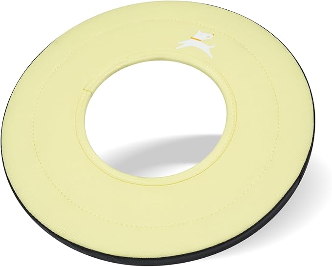OllyDog Mini Super Flyer Dog Frisbee Toy, 9" – Durable, Lightweight & Water-Resistant Flying Disc – Soft on Teeth & Gums – Floats on Water – Outdoor Fetch Toy for Medium & Large Dogs (Sol)