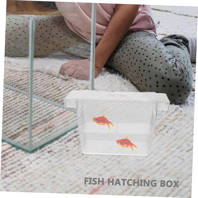 Beaupretty 4pcs Self-Floating Fish Fry Breeding Box Aquarium Nursery Incubator with Dual-Layer Separation for Betta Fish Tank Protection and Observation